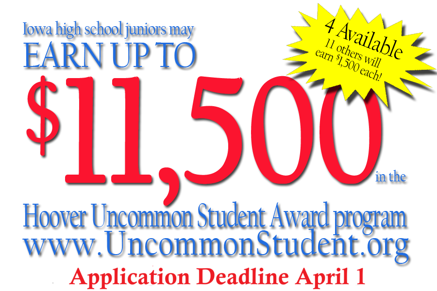 Graphic for Social Media Use for Uncommon Student Award